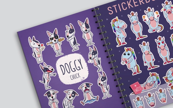 Стикербук Doggy Chuk