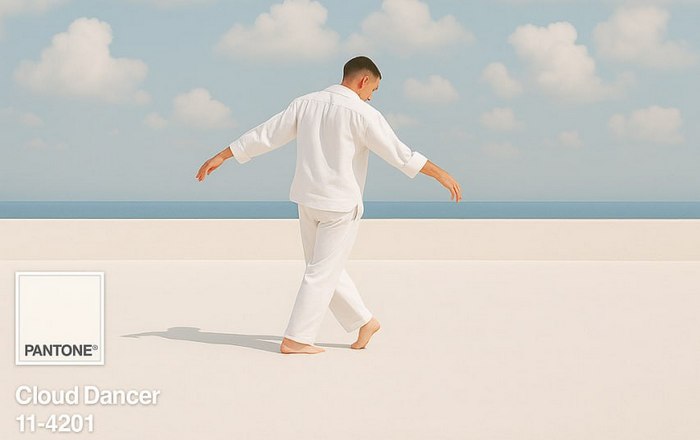 Цвет Pantone 2026 года Cloud Dancer